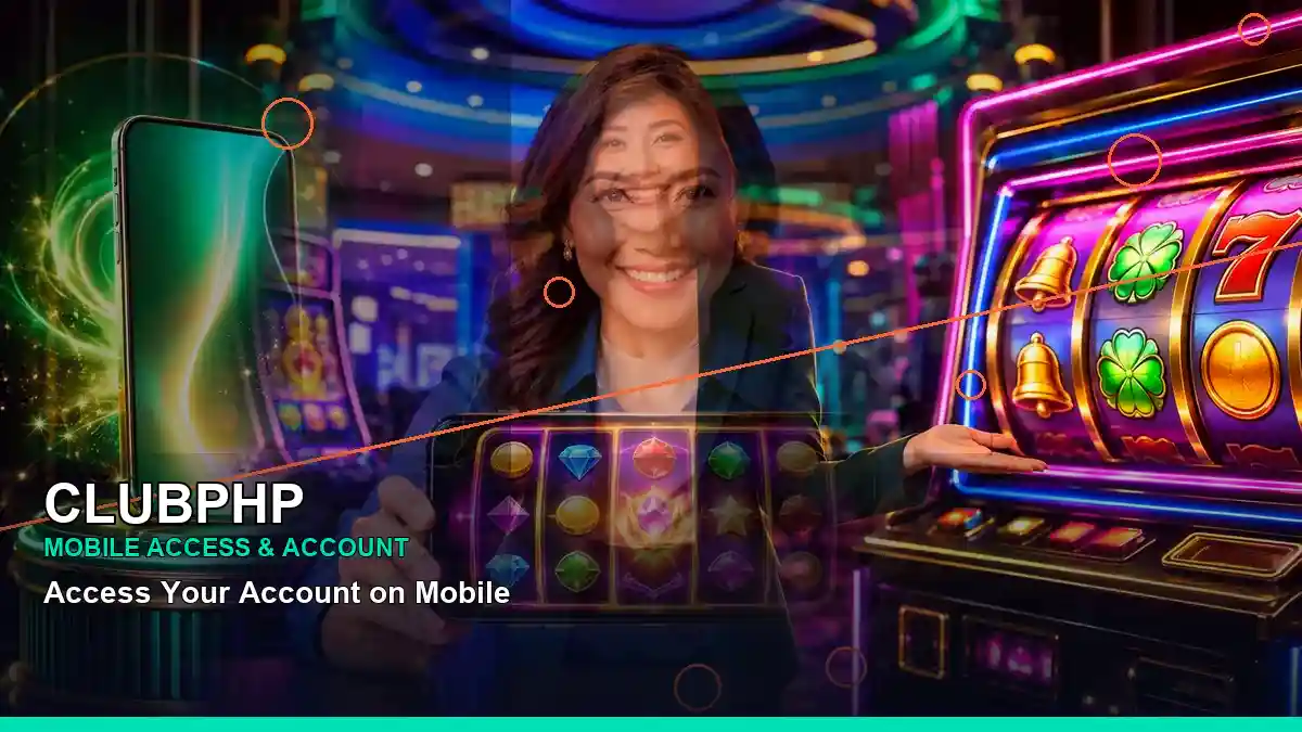 CLUBPHP mobile casino-style games and bonus information in a close-up layout for Philippine players