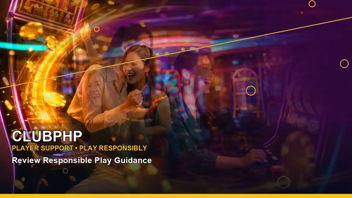 CLUBPHP Treasure Mine VIP casino lounge rewards presented in a panoramic reel-style layout for Philippine players